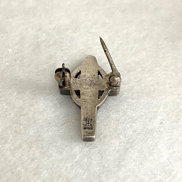 VTG James Avery Sterling Silver 925 Tiny Unity Marriage Alter Cross Pin Brooch - Picture 8 of 16